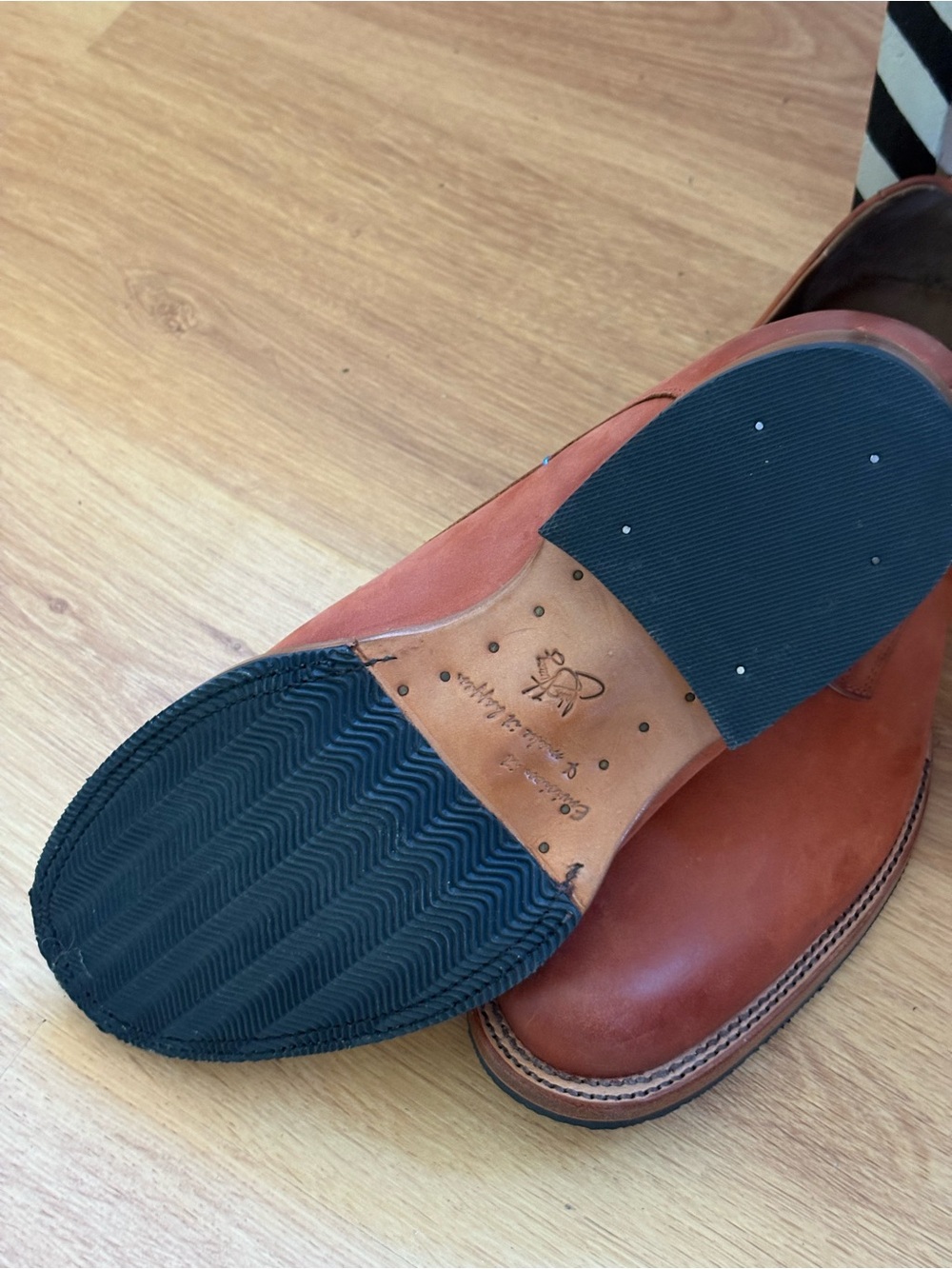 John Fluevog Brown Leather Derby Shoes - Picture 6 of 7